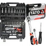 V&otilde;tmete ja padrikendite komplekt YATO YT-38791, 108 osa, 1/4" ja 1/2", TORX