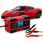 Automaatne 12V 10A aku laadija LCD-ekraaniga ja taastamisfunktsiooniga