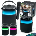 Juhtmevaba karaoke k&otilde;lar MUSE mikrofoniga, Bluetooth, LED