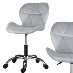 Kontoritool GLAM, hall samet, reguleeritav, ergonoomiline, kroomitud alusega