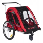Laste jalgrattahaagis-vanker Sepnine 2in1, kuni 40 kg, kokkupandav