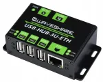 T&ouml;&ouml;stuslik USB hub Waveshare, 3x USB 2.0, Ethernet RJ45