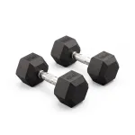HEX hantlid 2 x 15 kg, kummist kate, 30 kg komplekt