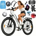 Elektriline jalgratas ZAZAWORK C28, 250W, 36V, 20Ah, 120 km, 25 km/h, valge, 120 kg