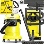 T&ouml;&ouml;stuslik tolmuimeja KARCHER WD3, 1000 W, kuivale ja m&auml;rjale puhastusele, 17 l