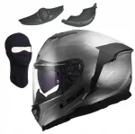 Motojuhile kiiver LS2 FF818 STORM III JEANS TITANIUM, sportlik, suurus XXL