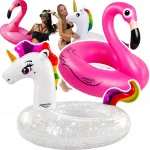 T&auml;ispuhutavate ujuvorude komplekt Unicorn ja Flamingo XXL