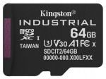 KINGSTON Industrial microSDXC 64GB m&auml;lukaart