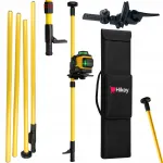 Pikk teleskoopstatiiv laser nivelleerijale 420 cm adapteriga
