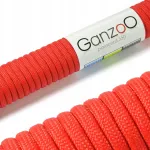 Paracord 550 Type 3 punane n&ouml;&ouml;r, 4 mm, 15 m