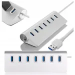 USB jagaja Ruffberg, alumiinium, 7x USB 3.0 pistikut