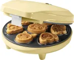 Bestron 700W mini loomakujuline vahvlipann kollane