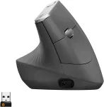 Juhtmevaba ergonoomiline hiir Logitech MX Vertical, Bluetooth, 4000 DPI, must