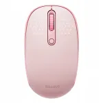 Baseus F01B traadita hiir, 3 t&ouml;&ouml;režiimi, 2,4GHz, Bluetooth 3.0/5.0, roosa