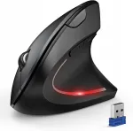 Juhtmevaba vertikaalne hiir TECKNET, ergonoomiline, 4800 DPI, Bluetooth