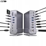 15-&uuml;hes USB-C dokk, 100W PD, 2&times; 4K liidest