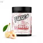 Kalarakkude kollageen FUEGO 300 g, WHITE CHERRY, koos koents&uuml;&uuml;m Q10 ja biotiiniga