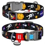 Koera krae WauDog, nailonist, QR-passiga, NASA, 15 mm, 25&ndash;35 cm