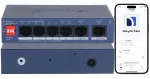 Dahua CS4006-4GT-36 v&otilde;rgul&uuml;liti, 4x PoE, 2x Uplink, 10/100/1000Mbps