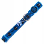 Kassi kaelarihm Active Cat nailonist, XS, sinine, kalamustriga, 19&ndash;31 cm