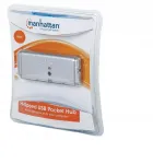 USB jagaja MANHATTAN, 4 pesaga, Hi-Speed, REV 5.02, 160599