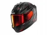 Motorratturi kiiver SHARK D-SKWAL 3 BLAST-R, must/punane/hall, XL