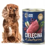 John Dog BERRY LINE m&auml;rg koeratoit vasikaliha ja j&otilde;hvikatega, 400 g