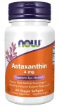 Toidulisand NOW Foods Astaxanthin 4mg, 60 kapslit