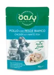 Kana- ja valge kalatoit kassidele Oasy More Love, 70 g