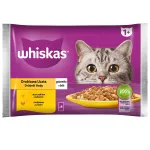 Whiskas 1+ kassitoit kana- ja kalkunagar&scaron;&scaron;&scaron;eles, 340 g (4x85 g)