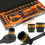 Mutriv&otilde;tmete ja padrunite komplekt 1/2", 24 tk, 8&ndash;32 mm, metallist karp