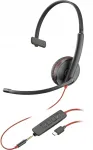 Juhtmega k&otilde;rvaklapid HP Poly Blackwire C3215 &uuml;he k&otilde;rva jaoks, karbiga