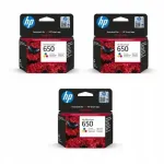 HP 650 v&auml;rviline tint, 3 tk, CZ102AE