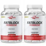 Toidulisand VITALMAX FATBLOCK THERMOGENIC 2x120K koos kofeiini, t&uuml;rosiini, HCA-ga