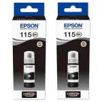 Epson 115 BK must tindikomplekt, 2 x 70 ml, Ecotank L8160/L8180 jaoks
