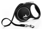 Automaatne jalutusrihm koertele FLEXI Black Design M, 5 m, kuni 25 kg