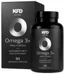 Toidulisand KFD ULTRA OMEGA 3+ 90 kapslit, trigl&uuml;tseriidid, 330 mg EPA, 220 mg DHA, vitamiin E