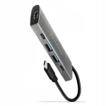 USB jagaja AXAGON HMC-5G21, 2x USB-A, 2x USB-C, HDMI 4K/30Hz, PD 6, 10 Gb/s