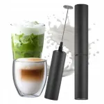 Piima vahustaja ja matcha vahustaja LATTEA, must, kaasas kaas
