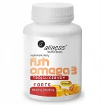 Toidulisand Omega 3 FORTE Trigl&uuml;tseriidid 500mg EPA 250mg DHA ALINESS, 90 kapslit
