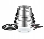 TEFAL INGENIO EMOTION 13-osaline roostevabast terasest pottide ja pannide komplekt induktsioonile