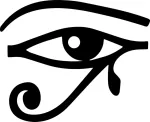 Kleebis &bdquo;Eye Horusa&ldquo;, 14 x 17,1 cm