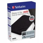 V&auml;line SSD-ketas Verbatim Store N Go 256GB, must