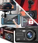 HD auto videoregistraator tagurduskaameraga