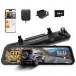 WOLFBOX G900 PRO 4K+2.5K Mirror STARVIS2 128GB WiFi GPS videoregistraator
