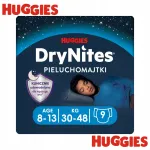 M&auml;hkmed Huggies DRYNITES poistele 8&ndash;13 aastat (30&ndash;48 kg), 9 tk