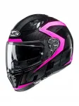 Mootorratta kiiver HJC I70 ASTO must/roosa, XXS K5865