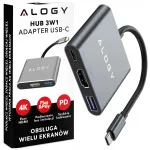USB-C hub HDMI ja USB 3.0-ga, 3-&uuml;hes, NINTENDO SWITCH jaoks