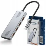 USB-C kuni 4x USB-A USB 3.2 Gen 2 (10 Gbps) jaotur Gembird
