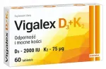 Toidulisand Vigalex D3 + K2, 60 tabletti, 2000 TV
